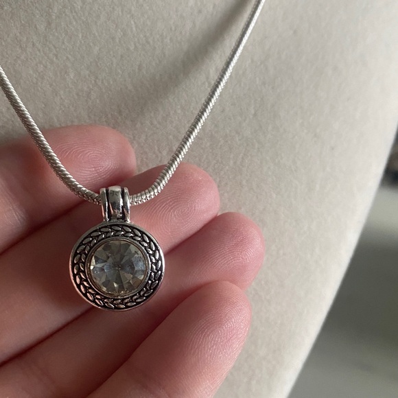 Napier Silver CZ Pendant Necklace - Picture 5 of 6